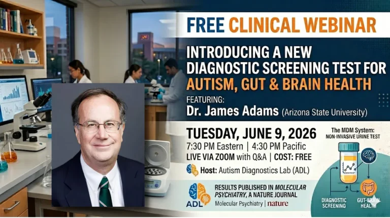Autism Diagnostics Lab to Host Live Webinar on New Screening Test for Autism and Gut Health